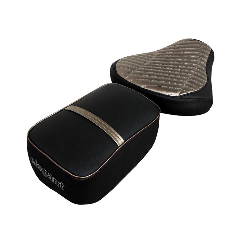 Dash Twin Bike Seat Cover Black & Gold for Bullet