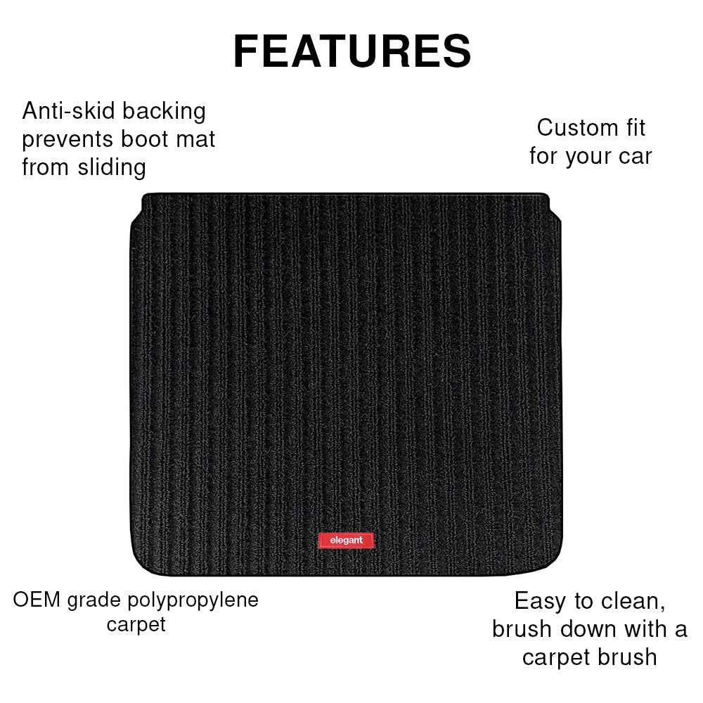 Carpet Car Dicky Mat Black For Maruti Wagon R Elegant Auto Retail