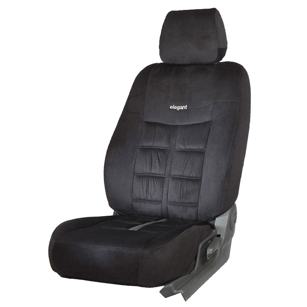 Emperor Velvet Fabric Car Seat Cover For Tata Curvv | In Black Colour | Elegant Auto Retail