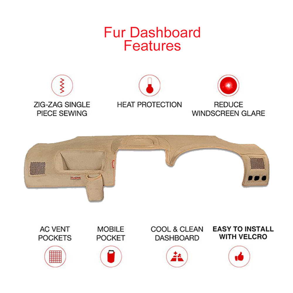 Fur Car Dashboard Cover for Mahindra Scorpio