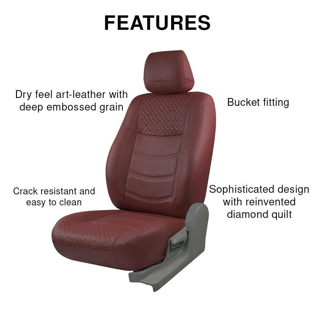 Galaxy Bucket Fit Art Leather Car Seat Cover For Kia Carens