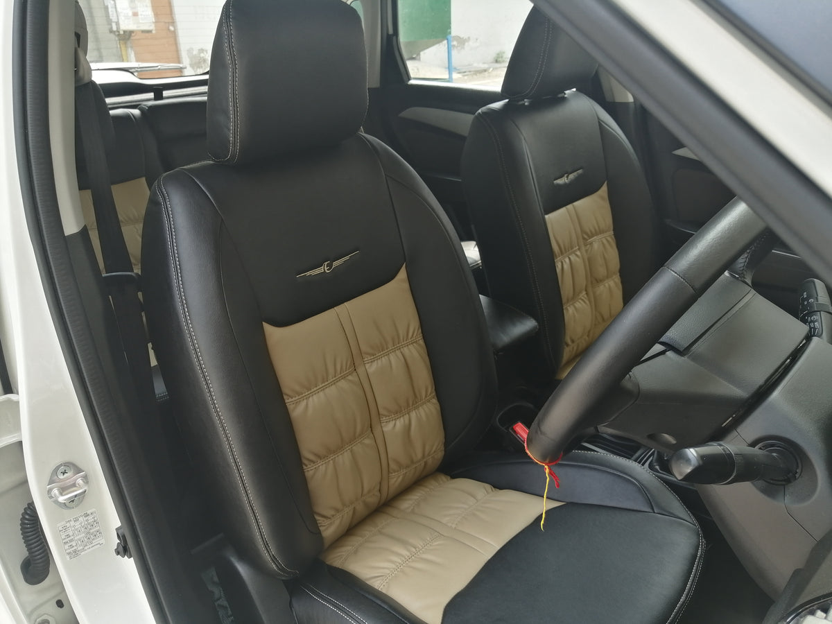 Nappa Grande Art Leather Seat Cover Black | Black Leather Car Seat Covers |  Pu Leather Seat Covers.
