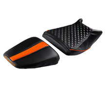 Cameo Sports Twin Bike Seat Cover Black and Orange for KTM Duke