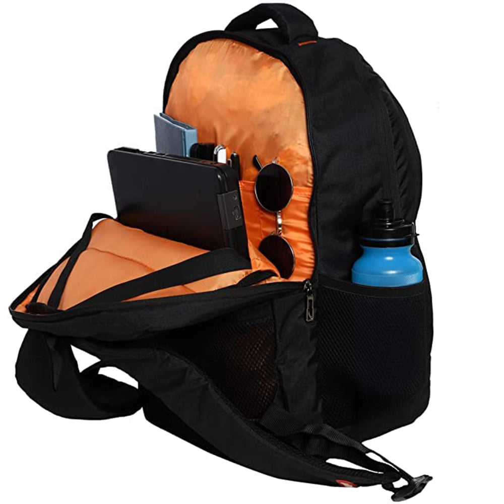 Elegant Sport Vertical Laptop Backpack & Bags Inside Image (Black)