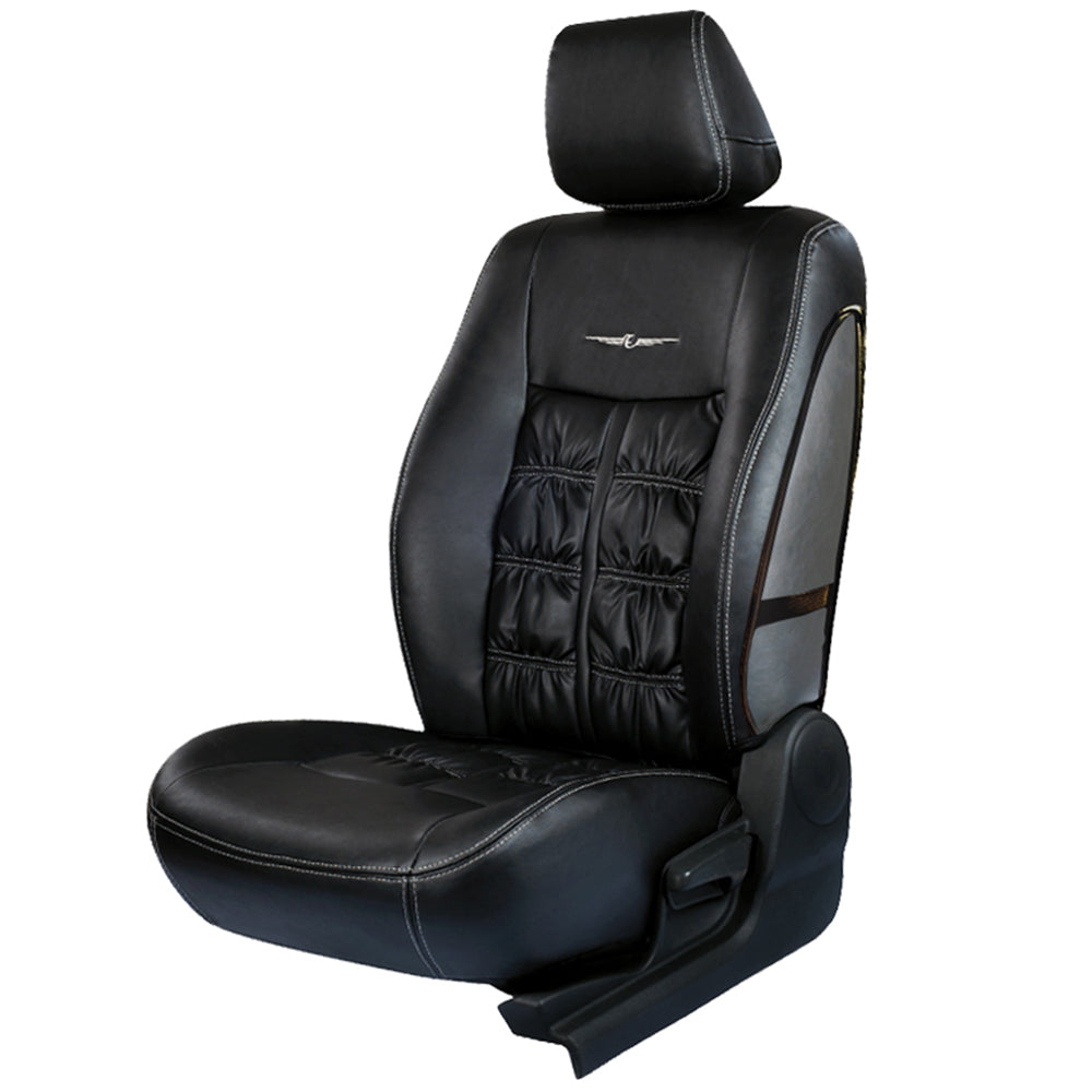 Nappa Grande Art Leather Airbag Friendly Car Seat Cover Black For Maruti Victoris