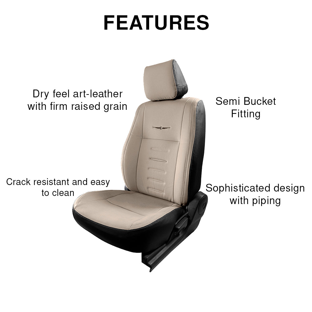 Vogue Oval Plus Art Leather Bucket Fitting Car Seat Cover For Honda Elevate