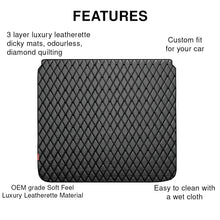 Luxury Leatherette Car Dicky Mat For Ford Freestyle - Black Black | Elegant Auto Retail