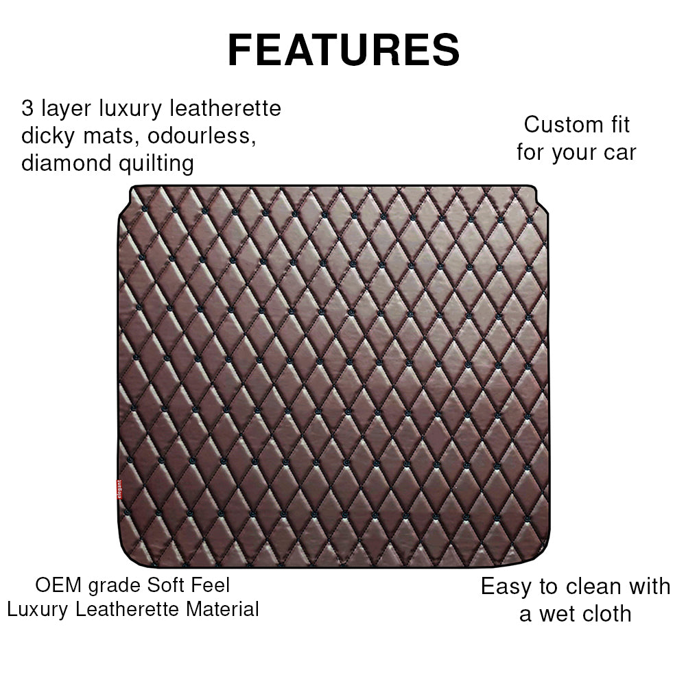 Luxury Leatherette Car Dicky Mat For Tata Punch