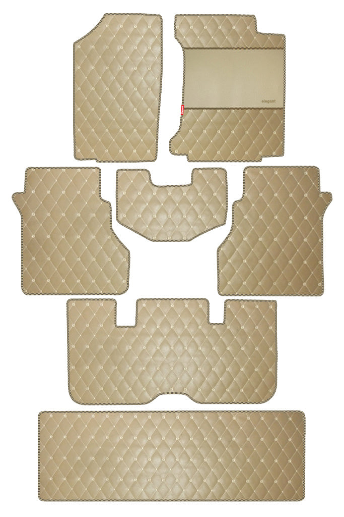 Luxury Leatherette Car Floor Mat For Renault Triber Interior Matching