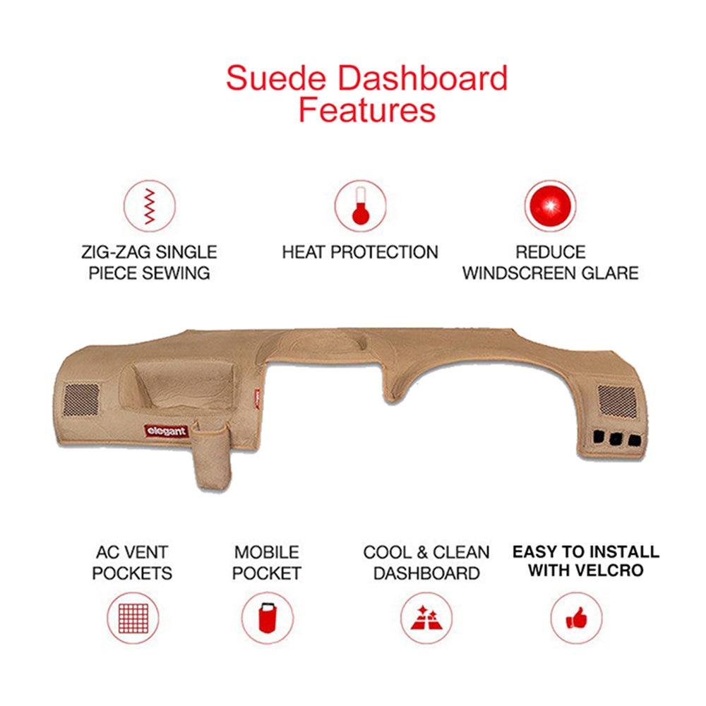 Suede Dashboard Cover for Hyundai Santro