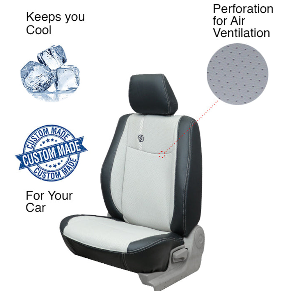 Venti 1 Duo Perforated Art Leather Car Seat Cover For Citroen C3