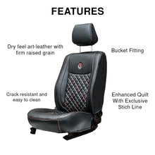 Venti 3 Perforated Art Leather Car Seat Cover For Maruti Wagon R