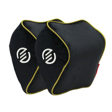 Elegant Snug Memory Foam Neck Rest D Support Pillow (Set of 2) - Yellow