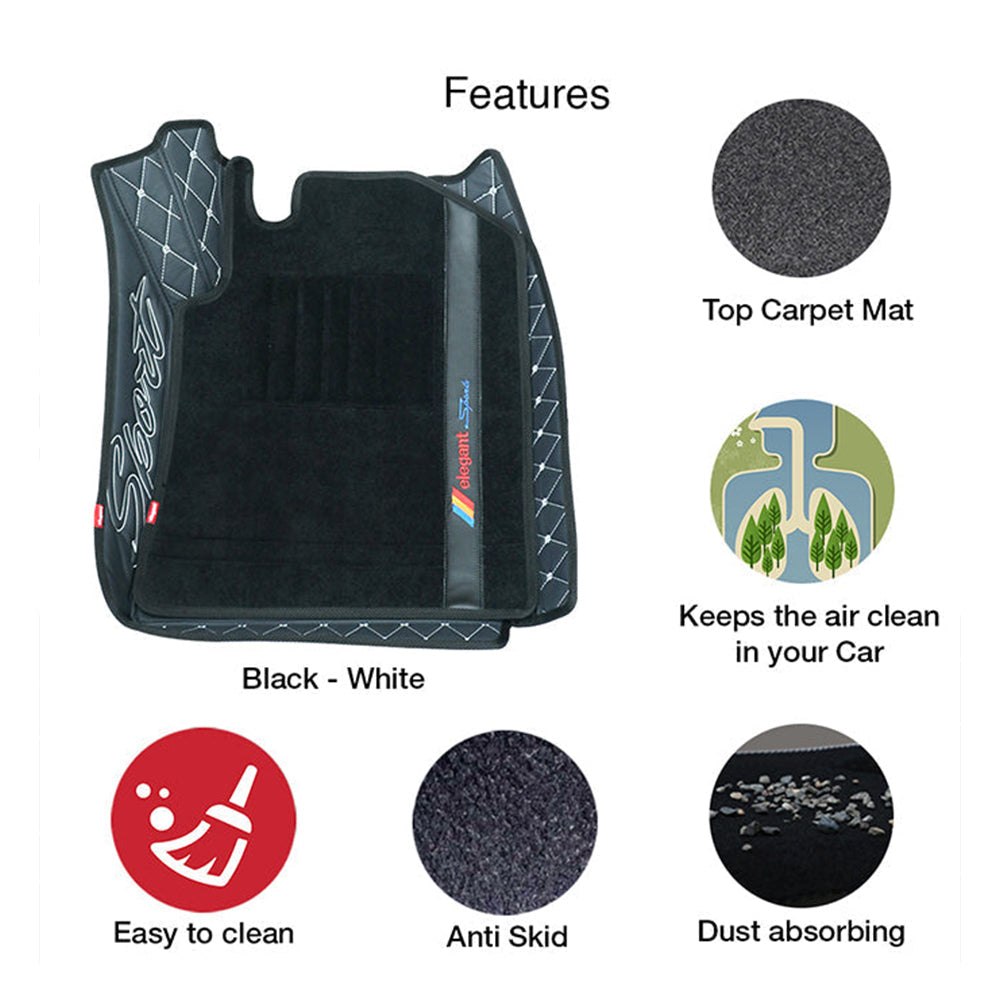 Sport 7D Carpet Car Floor Mat For Honda WRV Elegant Auto Retail