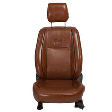 Posh Vegan Leather Car Seat Cover Tan For  Mahindra Marazzo