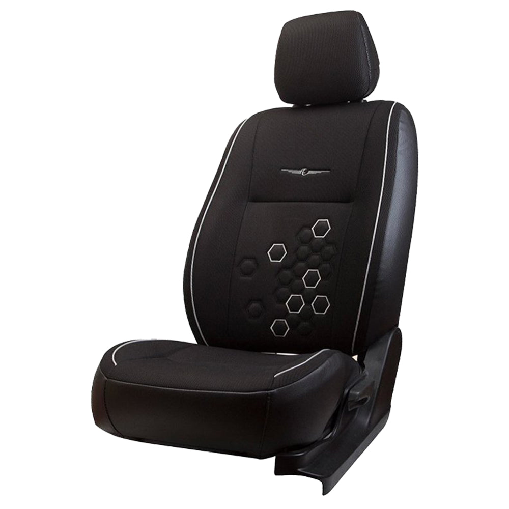 Fresco Fizz Fabric  Car Seat Cover For Maruti Brezza Interior Matching