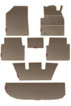 Luxury Leatherette Car Floor Mat  For Kia Carens  Beige  | Elegant Auto Retail