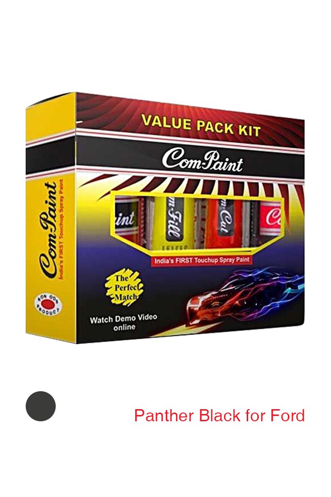 Panther Black Spray Paint Com Paint Value Pack for Ford Cars Spray