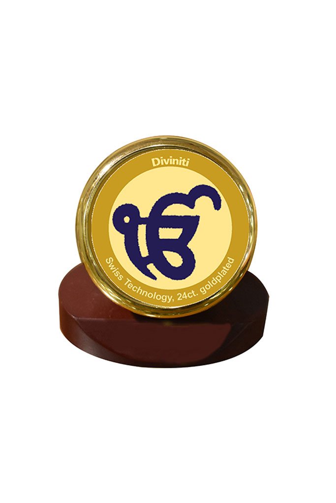 Diviniti 24k Gold Plated Car Dashboard Frame Ek Omkar (MCF 1CR)