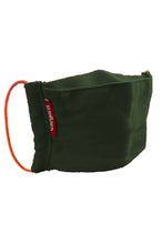 Elegant Cotton Face Mask Olive Green Elastic Tieup  Pack of 3