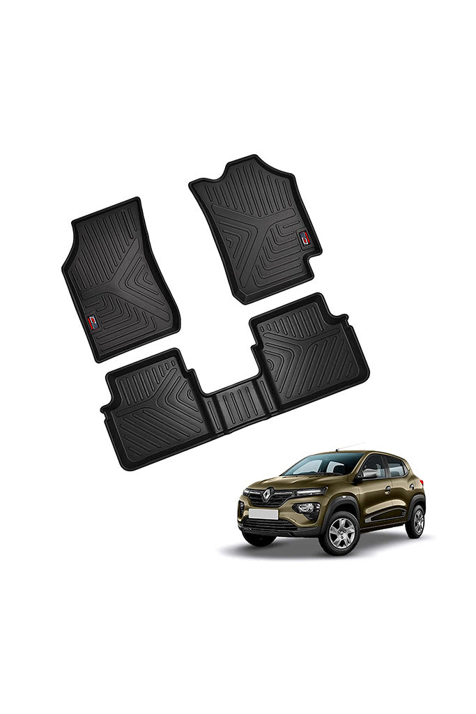 Custom Leather Car Floor Mats For Renault Kwid BW 2015~2023 PU Non-hybrid  Automobile Carpet Rugs Foot Pads Interior Accessories - AliExpress