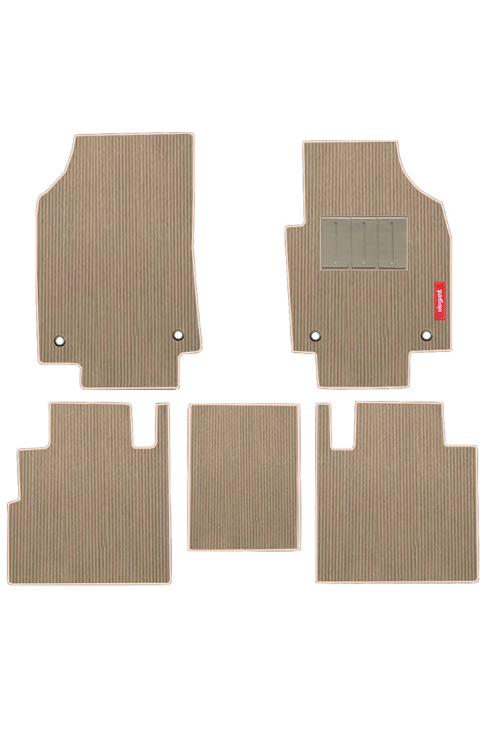 Cord Carpet Car Floor Mat Beige For MG Hector