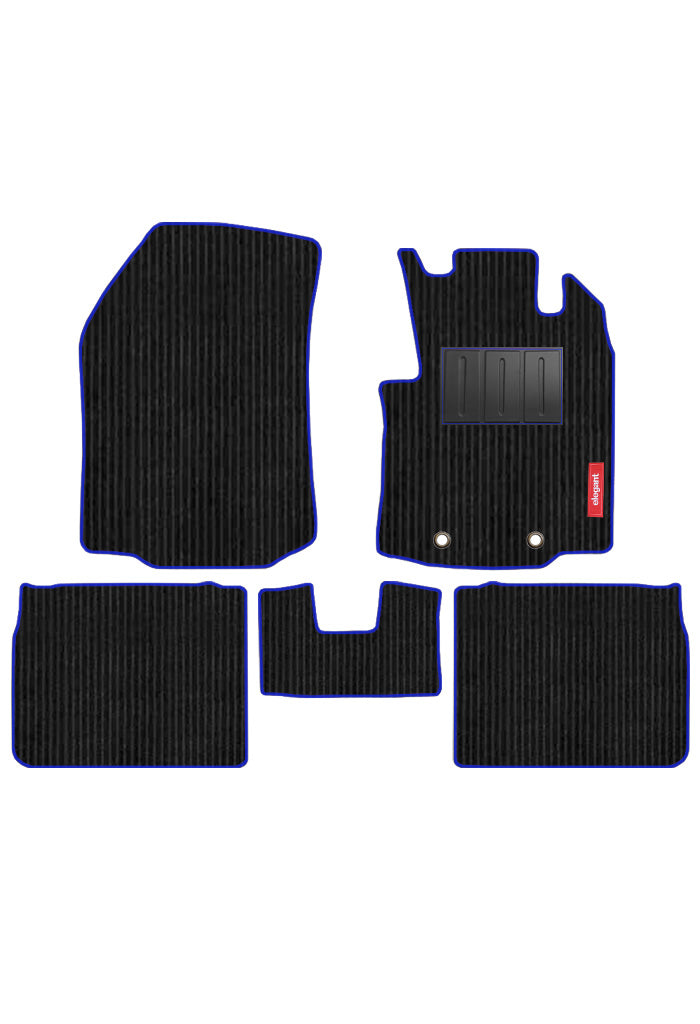 Cord Carpet Car Floor Mat Blue For Toyota Hyryder