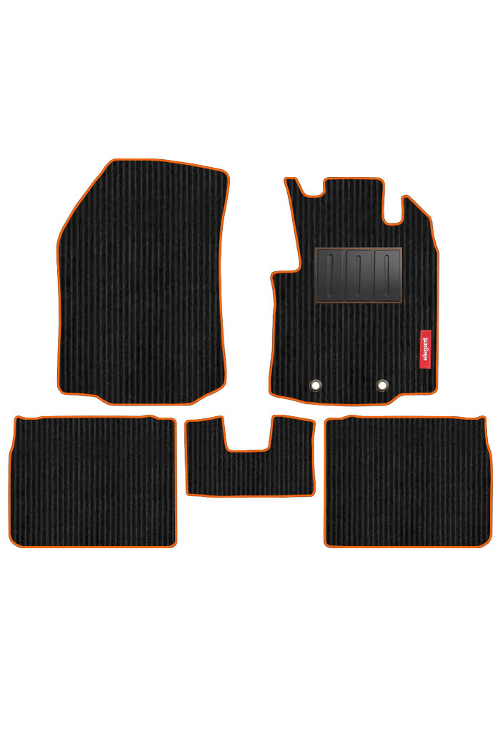 Cord Carpet Car Floor Mat Orange For Toyota Hyryder