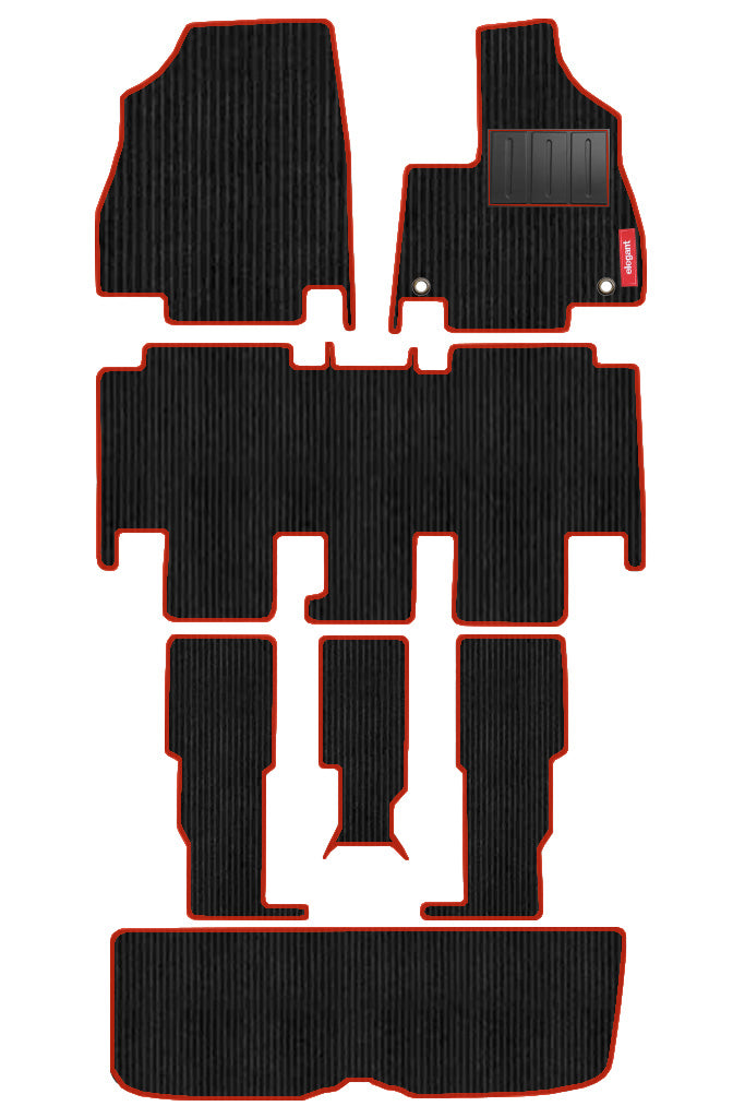Cord Carpet Car Floor Mat Red For Maruti Invicto