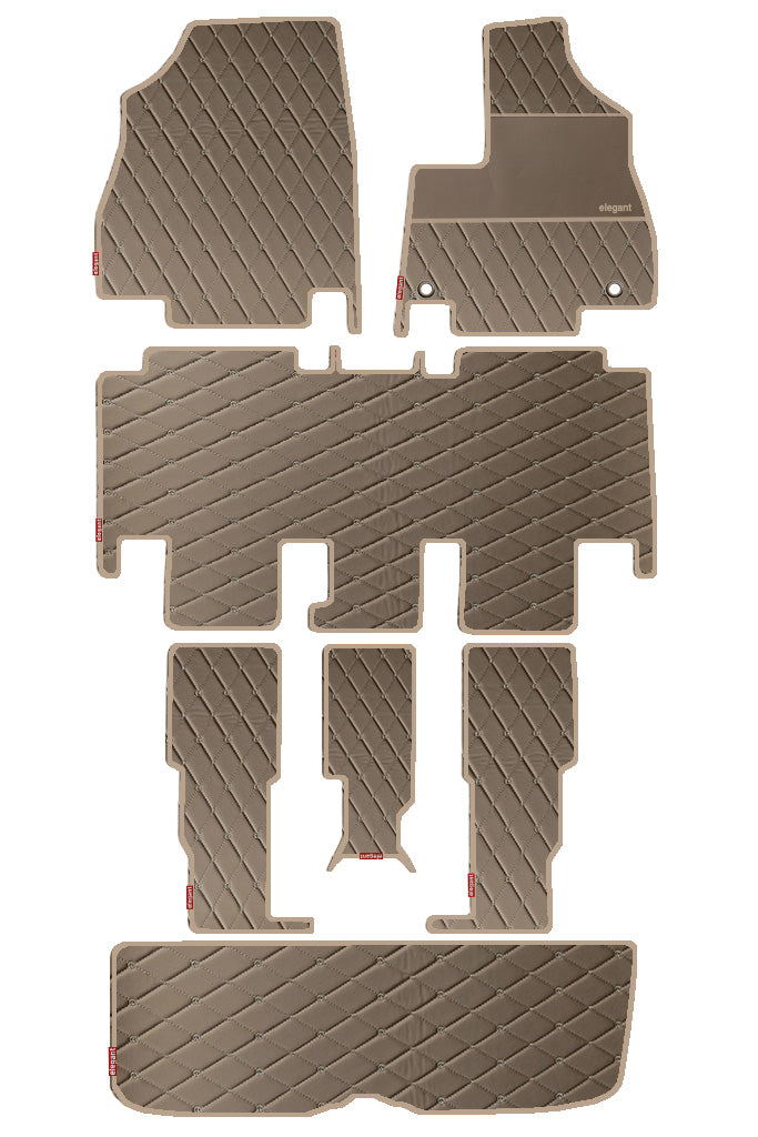 Luxury Leatherette Car Floor Mat For Toyota Hycross Interior Matching