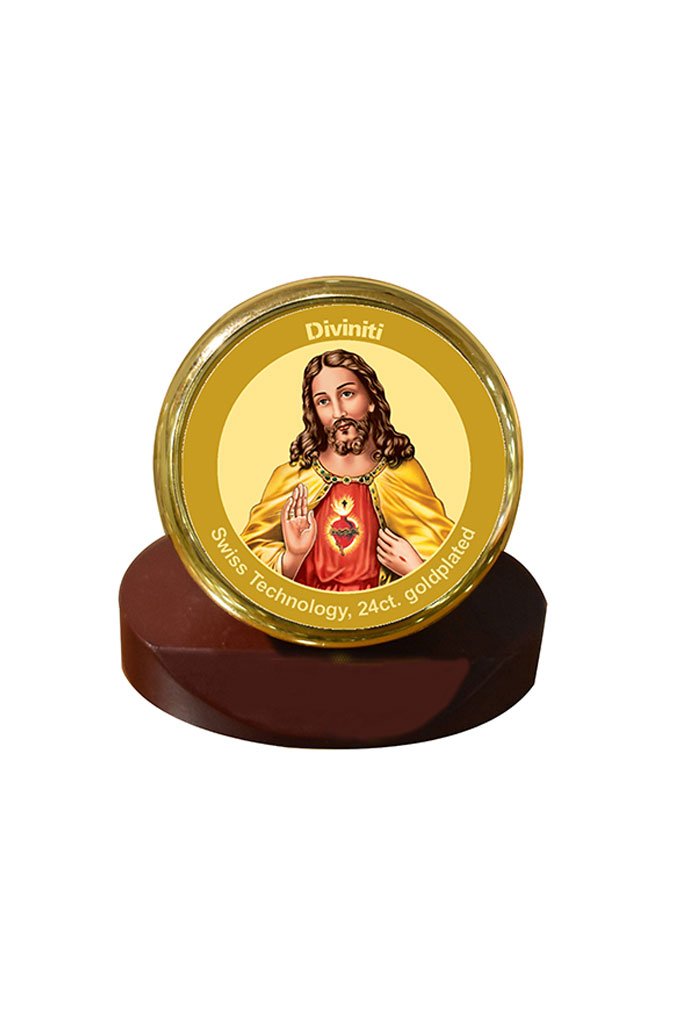 Diviniti 24k Gold Plated Car Dashboard Frame Jesus (MCF 1CR)