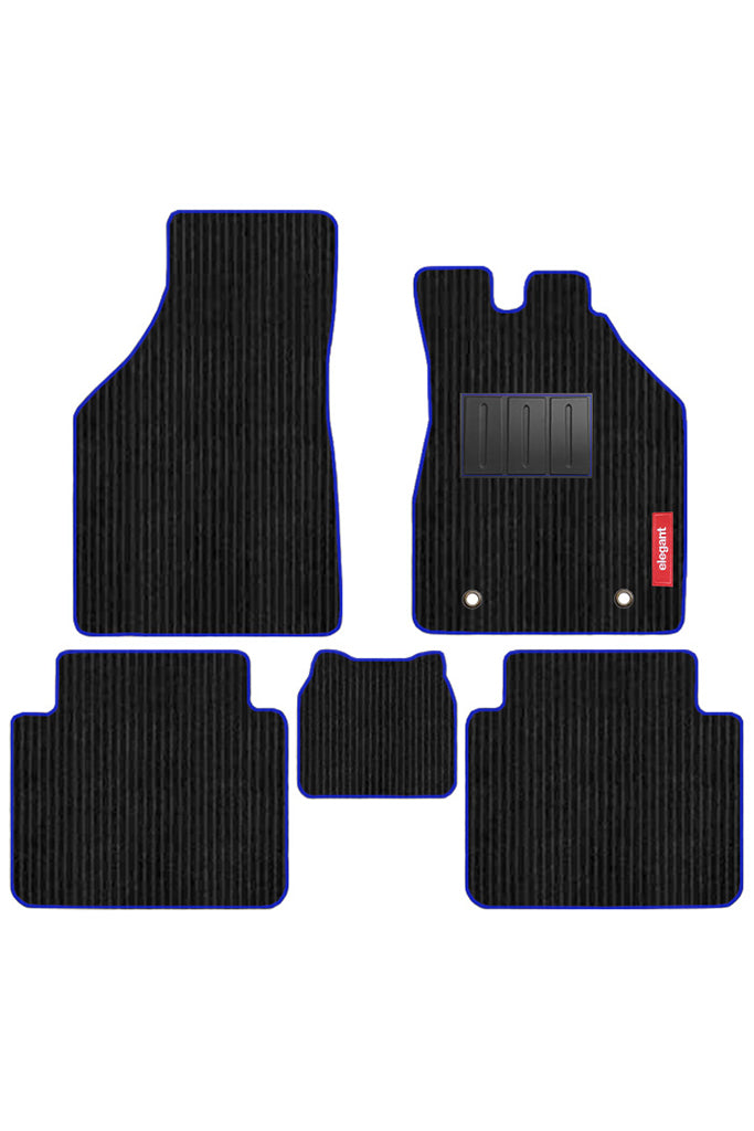 Cord Carpet Car Floor Mat Blue For Renault Kiger