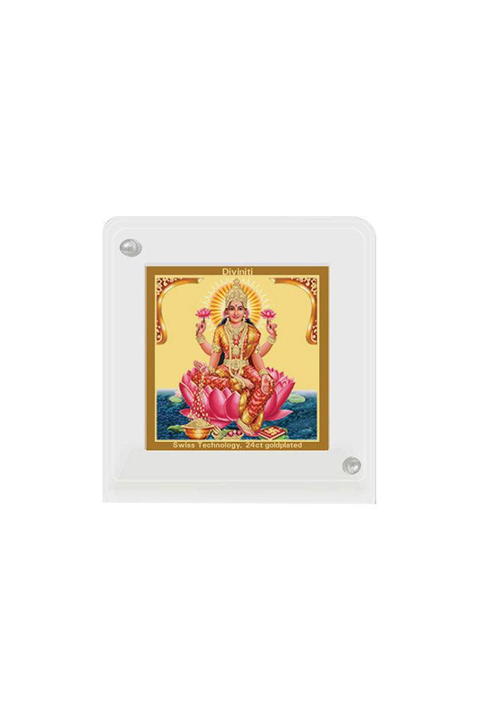 Diviniti 24k Gold Plated Car Dashboard Frame Lakshmi (ACF 1B)