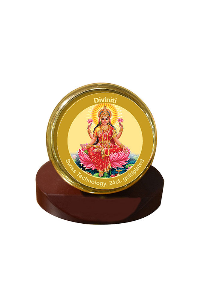 Diviniti 24k Gold Plated Car Dashboard Frame Lakshmi (MCF 1CR)