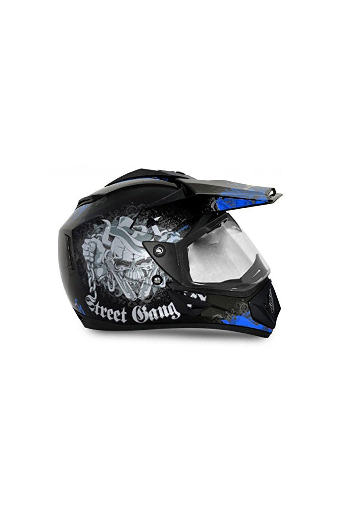 Vega Off Road D/V Gangster Black M.Blue Helmet