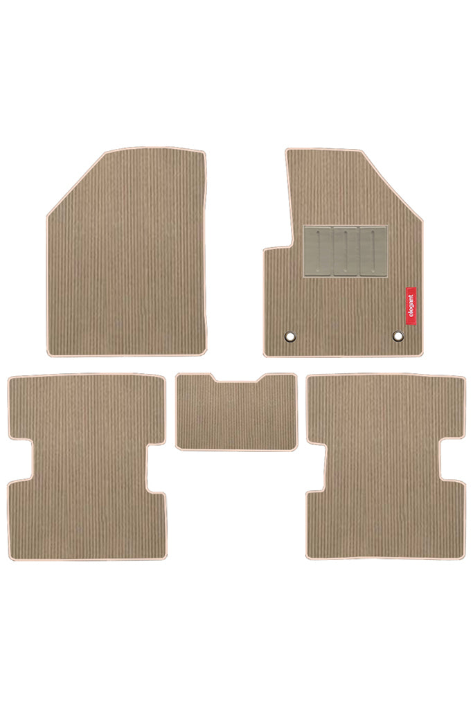 Cord Carpet Car Floor Mat Beige For Tata Punch