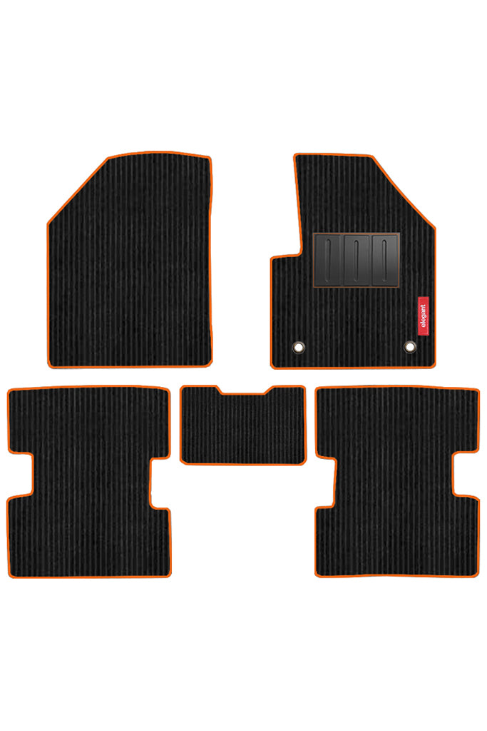 Cord Carpet Car Floor Mat Orange For Tata Punch