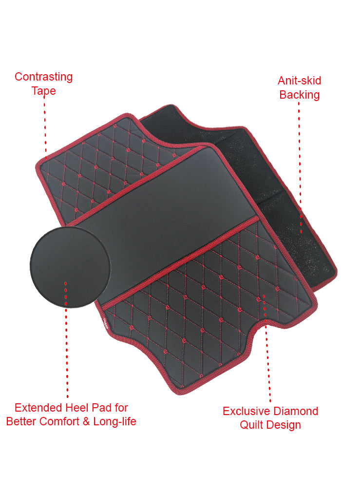 Red and deals black floor mats