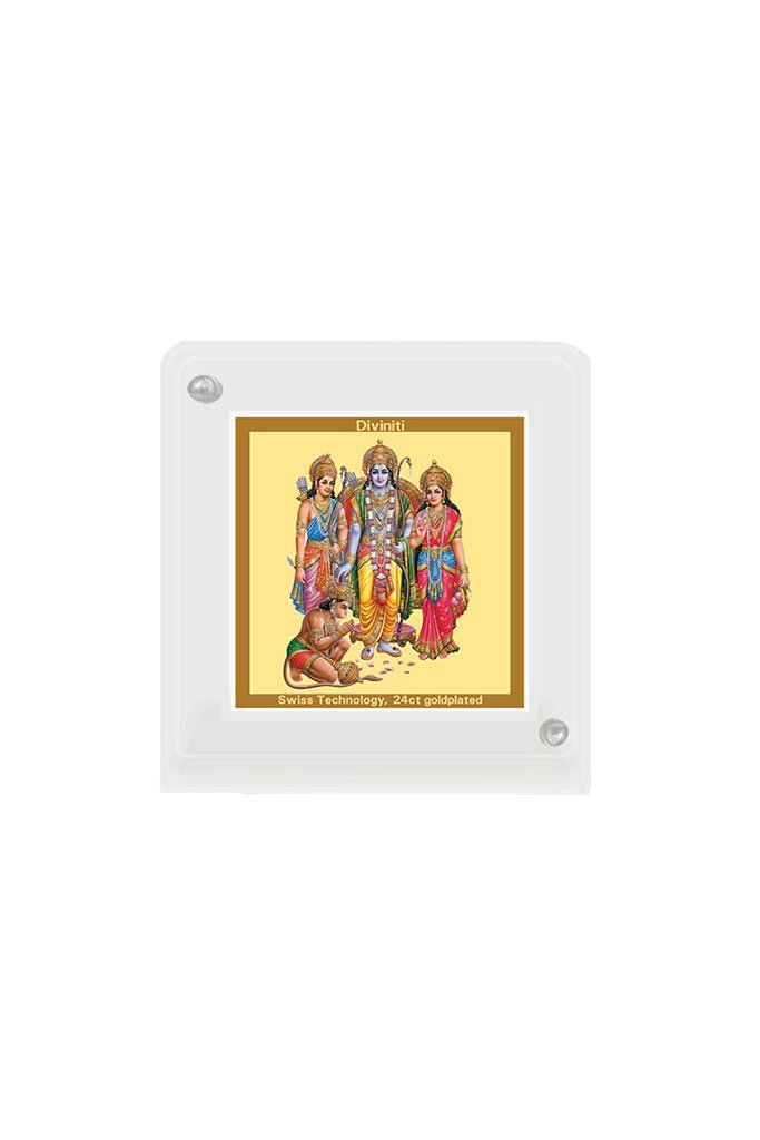 Diviniti 24k Gold Plated Car Dashboard Frame Ram Darbar (ACF 1B)