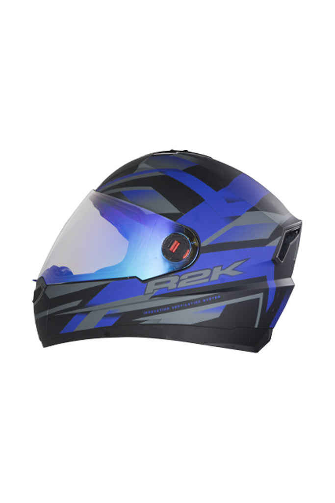 Steelbird Air R2K Night Vision Full Face Helmet-Matt Black With Blue