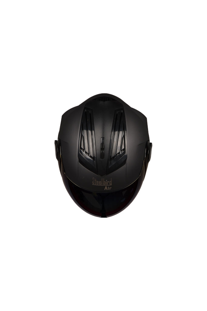 Steelbird Air Full Face Helmet-Glossy Black