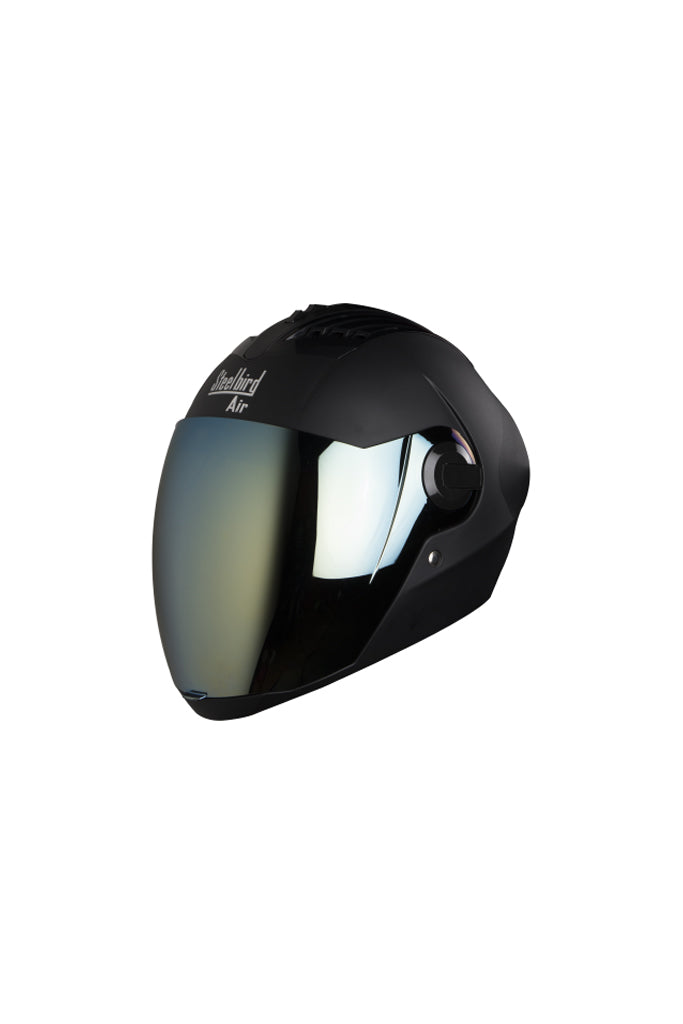 Steelbird Air Full Face Helmet-Glossy Black