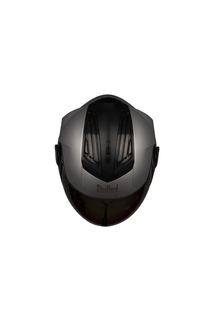 Steelbird Air Full Face Helmet-Matt Silver
