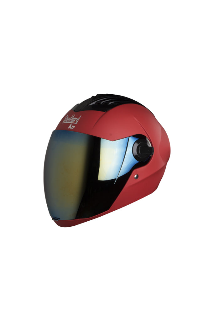 Steelbird Air Full Face Helmet-Matt Sports Red