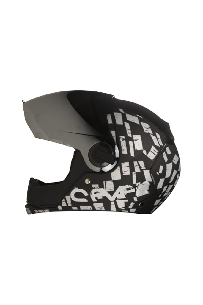 Steelbird Air Seven Full Face Helmet-Matt Black With Silver