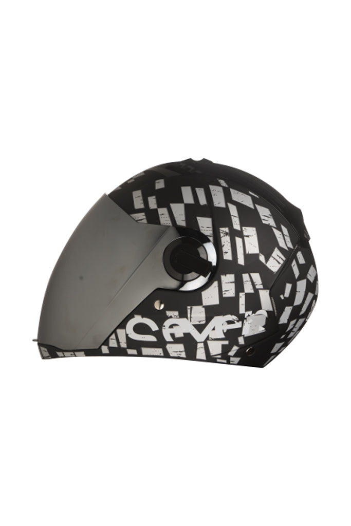 Steelbird Air Seven Full Face Helmet-Matt Black With Silver