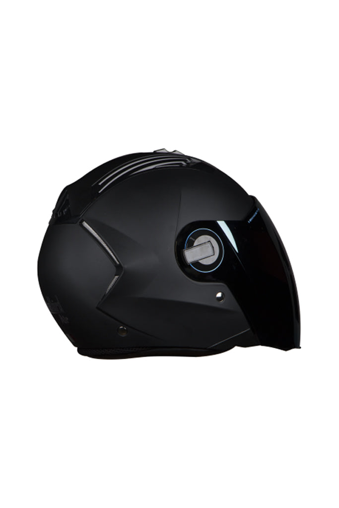 Steelbird Air Dashing Open Face Helmet-Black With Golden Visor