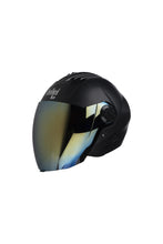 Steelbird Air Dashing Open Face Helmet-Black With Golden Visor