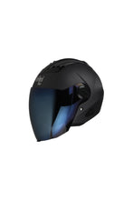 Steelbird Air Open Face Helmet-Matt H.Grey With Irridium Blue Visor