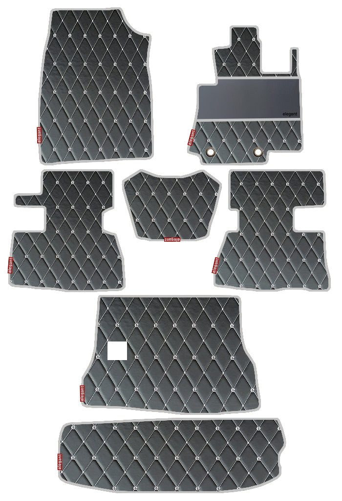 Luxury Leatherette Car Floor Mat Black  For Mahindra Scorpio